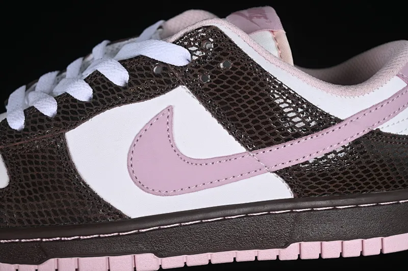 All categories Nk SB Dunk series Nk SB Dunk Low low-top sneakers Nk Dunk Low "Snakeskin" gray and purple color low-top casual sneakers HV6932-299